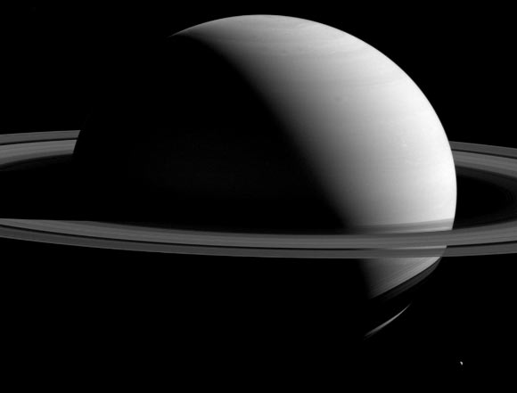 This image, taken by NASA’s Cassini spacecraft, shows Saturn. Image credit: NASA / JPL-Caltech / Space Science Institute.