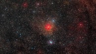 The binary star system HR 5171 is the bright object just below the center of this wide-field image. Image credit: Digitized Sky Survey 2 / ESO.