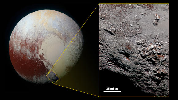 Wright Mons. Image credit: NASA / Johns Hopkins University Applied Physics Laboratory / Southwest Research Institute.