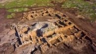 Aerial view of the 2,700-year-old farmstead. Image credit: Griffin Aerial Photography.