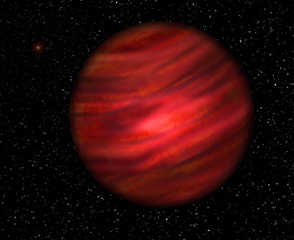 An artist’s impression of the massive exoplanet J2126. Image credit: Neil Cook / University of Hertfordshire.