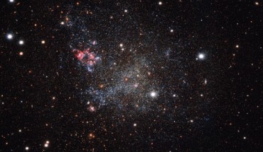 This VLT image shows the irregular dwarf galaxy IC 1613. Image credit: ESO.