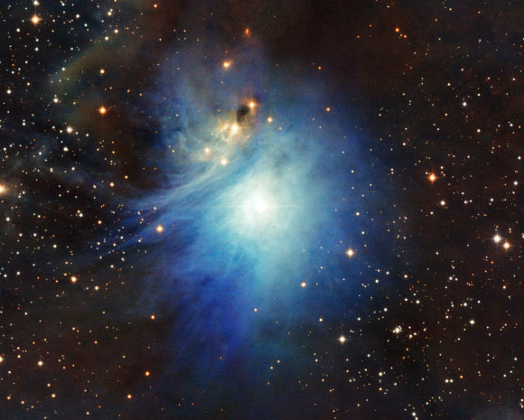 This image from ESO’s La Silla Observatory shows the reflection nebula IC 2631. Image credit: ESO.