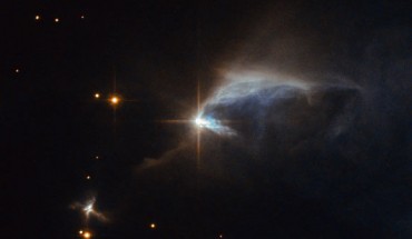 This Hubble ACS image shows the irregular reflection nebula IRAS 00044+6521. Image credit: NASA / ESA / Hubble / Judy Schmidt, www.geckzilla.com.