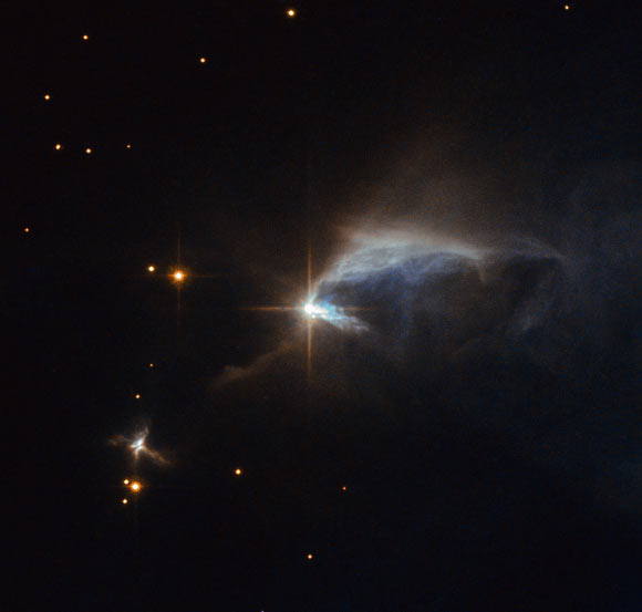 This Hubble ACS image shows the irregular reflection nebula IRAS 00044+6521. Image credit: NASA / ESA / Hubble / Judy Schmidt, www.geckzilla.com.