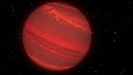 Illustration of the super-Jupiter 2M1207b. Image credit: NASA / ESA / G. Bacon, STScI / Y. Zhou, University of Arizona.
