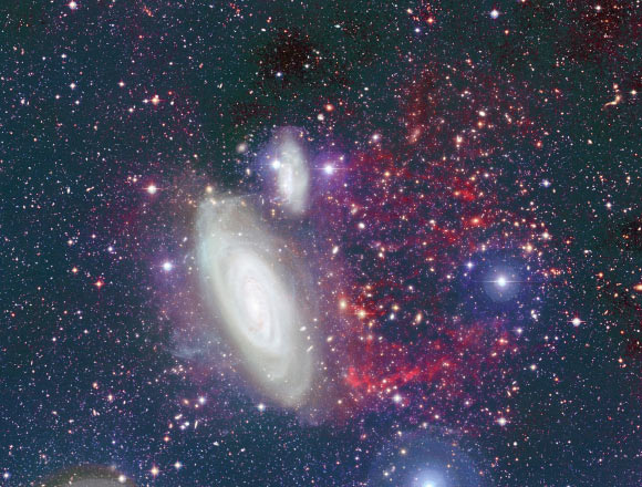 Pseudo-color image of Messier 90 (NGC 4569); north is up, east left. Image credit: A. Boselli et al.