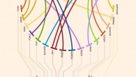At the top are shown drawings illustrating the seven hair features examined in this study; thick lines connect these features with the candidate genes identified in regions with single-nucleotide polymorphisms (SNPs) reaching genome-wide significant association. At the bottom is shown a composite Manhattan plot displaying all significantly associated SNPs for the hair features examined; the rs number of the SNP with the smallest P value is shown at the top of each association peak. Image credit: Kaustubh Adhikari et al., doi: 10.1038/ncomms10815.