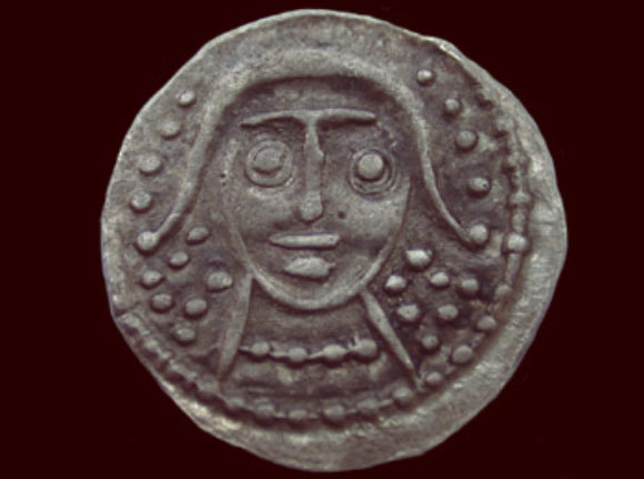A sceat found at the site. Image credit: Portable Antiquities Scheme.