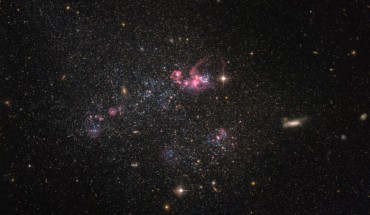 This image, taken by NASA’s Hubble Space Telescope, shows an irregular dwarf galaxy known as UGC 4459, lying about 12 million light-years away in the constellation Ursa Major. Image credit: NASA / ESA / Hubble / Judy Schmidt, www.geckzilla.com.
