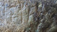 Closeup of text on the Etruscan stele. Image credit: Mugello Valley Project.