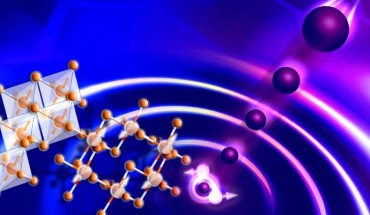 The excitation of a spin liquid on a honeycomb lattice with neutrons. Image credit: Genevieve Martin, Oak Ridge National Laboratory.