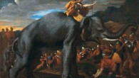 ‘Hannibal Crossing the Alps on an Elephant,’ a painting by Nicolas Poussin.