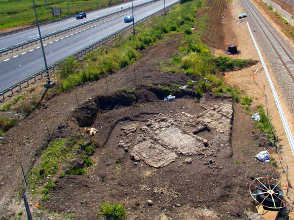 1,600-year-old glass kilns. Image credit: Assaf Peretz / Israel Antiquities Authority.