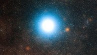 This wide-field view of the sky around Alpha Centauri was created from photographic images forming part of the Digitized Sky Survey 2. Image credit: ESO / Digitized Sky Survey 2 / Davide De Martin.