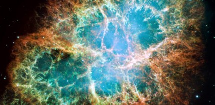 This is a mosaic image, one of the largest ever taken by Hubble of the Crab Nebula, a 6-light-year-wide expanding remnant of a star’s supernova explosion. Japanese and Chinese astronomers recorded this violent event nearly 1,000 years ago in 1054, as did, almost certainly, Native Americans. Image credit: NASA / ESA / J. Hester / A. Loll, Arizona State University.