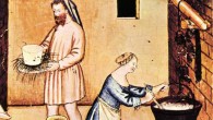 Cheesmaking, Tacuinum Sanitatis (XIV century).