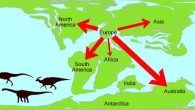 A map showing the migration of dinosaurs from Europe during the Early Cretaceous. Image credit: Alex Dunhill / University of Leeds.