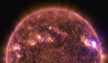 NASA’s SDO spacecraft captured this image of an M6.7 class solar flare on April 17, 2016. Image credit: NASA’s Goddard Space Flight Center / SDO / Genna Duberstein.