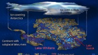 An artist’s conception of the Antarctic subglacial environment. Image credit: Zina Deretsky / NSF.