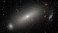 This image shows NGC 1332, a giant elliptical galaxy with a black hole at its center whose mass has been measured at high precision by ALMA. Image credit: Carnegie-Irvine Galaxy Survey.