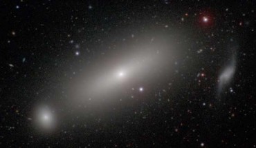 This image shows NGC 1332, a giant elliptical galaxy with a black hole at its center whose mass has been measured at high precision by ALMA. Image credit: Carnegie-Irvine Galaxy Survey.