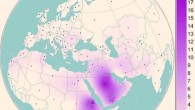 Spatial frequency distribution map of haplogroup R0a. Image credit: Francesca Gandini et al.