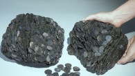 Roman coins recovered from the shipwreck. Image credit: Clara Amit / Israel Antiquities Authority.