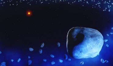 Illustration of the debris disk surrounding the Sun-like star HD 181327. Image credit: Amanda Smith / University of Cambridge.