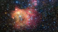 Emission nebula LHA 120-N55. Image credit: ESO.