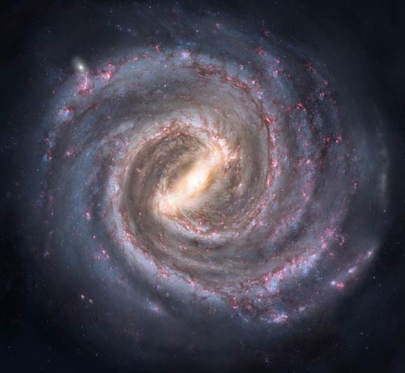 Artist’s conception of the Milky Way Galaxy. Image credit: Nick Risinger.