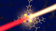 The new compound emits a broadband spectrum of light upon excitation with an infrared laser. Image credit: Nils Wilhelm Rosemann.