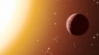 This artist’s impression shows a hot-Jupiter orbiting close to one of the stars in the star cluster Messier 67. Astronomers have found far more planets like this in the cluster than expected. This surprise result was obtained using a number of telescopes and instruments, among them the HARPS spectrograph at ESO’s La Silla Observatory in Chile. Image credit: L. Calcada / ESO.
