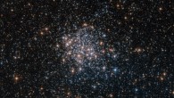 This image shows NGC 1854, a star cluster in the Large Magellanic Cloud (one of our closest cosmic neighbors). Image credit: NASA / ESA / Hubble.