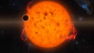 Giant exoplanet K2-33b. Image credit: NASA / JPL-Caltech / R. Hurt.