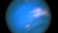 This Hubble image shows Neptune (SDS-2015 resides near and below a patch of bright clouds in the gas giant’s southern hemisphere). Image credit: NASA / ESA / M.H. Wong & J. Tollefson, University of California at Berkeley.