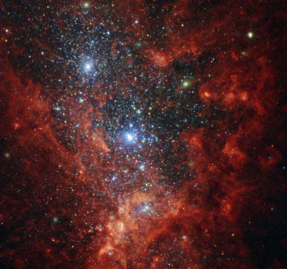 This Hubble image shows the dwarf irregular galaxy NGC 1569. Image credit: NASA / ESA / Hubble / Aloisi Ford / Judy Schmidt, www.geckzilla.com.