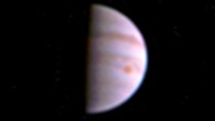 This color view from NASA’s Juno spacecraft shows atmospheric features on Jupiter, including the Great Red Spot. Image credit: NASA / JPL-Caltech / SwRI / MSSS.