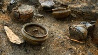 An array of household items, including whole pots. Image credit: Dave Webb / Cambridge Archaeological Unit.
