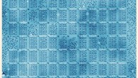 STM image (96 x 126 nm) of a 1,016-byte atomic memory, written to a passage from physicist Richard Feynman’s lecture ‘There’s plenty of room at the bottom.’ The various markers used are explained in the legend below the images. The memory consists of 127 functional blocks and 17 broken blocks. Image credit: F.E. Kalff et al.