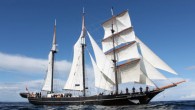 Spirit of New Zealand under sail. Image credit: University of Otago / Spirit of Adventure Trust.