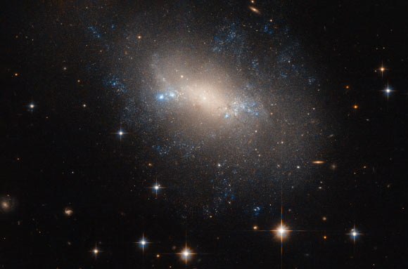This image, taken with the Advanced Camera for Surveys on board the NASA/ESA Hubble Space Telescope, shows the irregular galaxy NGC 2337. Image credit: NASA / ESA / Hubble.