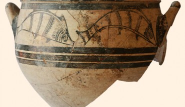 Mycenaean vessel with fish motifs, c. 1300 BC. Image credit: Peter Fischer.