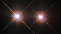 This Hubble WFPC2 image shows Alpha Centauri A (left) and Alpha Centauri B (right). Image credit: NASA / ESA / Hubble.