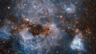 This truly gorgeous new Hubble image shows N159, a star-forming region within the Large Magellanic Cloud. Image credit: NASA / ESA / Hubble.