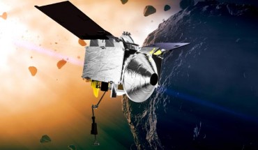 An artist concept of the OSIRIS-REx spacecraft. Image credit: NASA / Goddard.