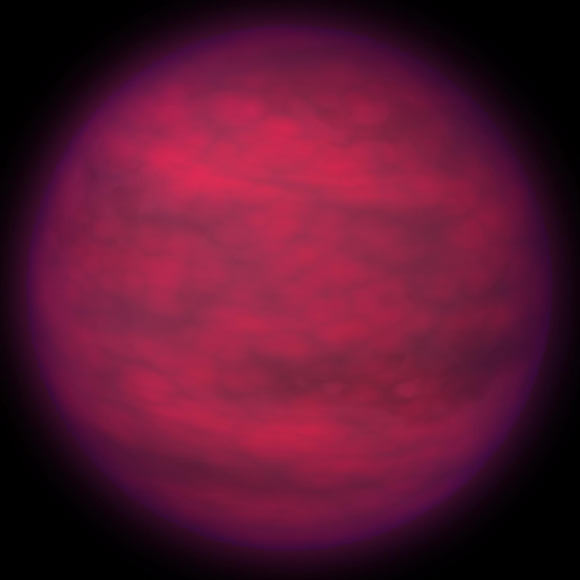 This artist’s conception illustrates what a T-type brown dwarf might look like. Image credit: NASA / JPL-Caltech.