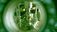 The scanning tunneling microscope used to inject electrons into a silicon surface. Image credit: Michelle Tennison.