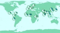 Pie charts show the proportion of chromosomes within different populations worldwide that carry a non-working copy of the FLG gene, a primary risk factor for eczema. Even in East Asia, where the rates are high, the scientists found no evidence that preserving this genetic mutation has an evolutionary benefit to humans. Image credit: Muthukrishnan Eaaswarkhanth et al.