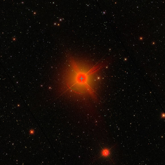 This image shows V Hydrae (center). Image credit: SDSS.